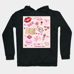 Valentine's Day 2023 Print - Pale Pink Hoodie